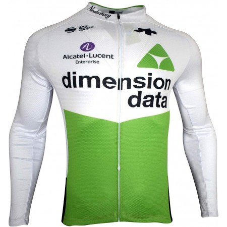 Maillot vélo 2019 Dimension Data Manches Longues N001